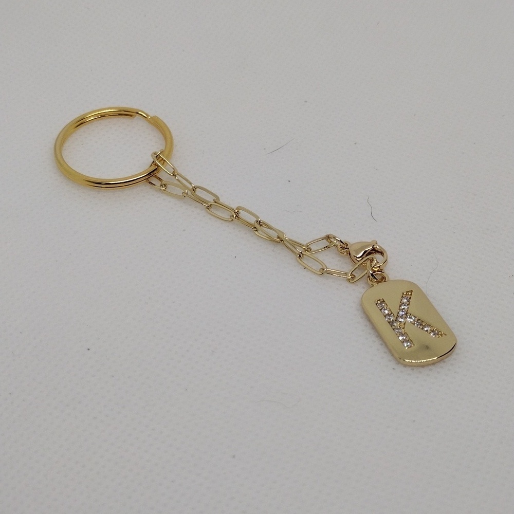 Elegant Gold Keychain with Stylish ‘K’ Pendant – Perfect Gift - Picture 3 of 3